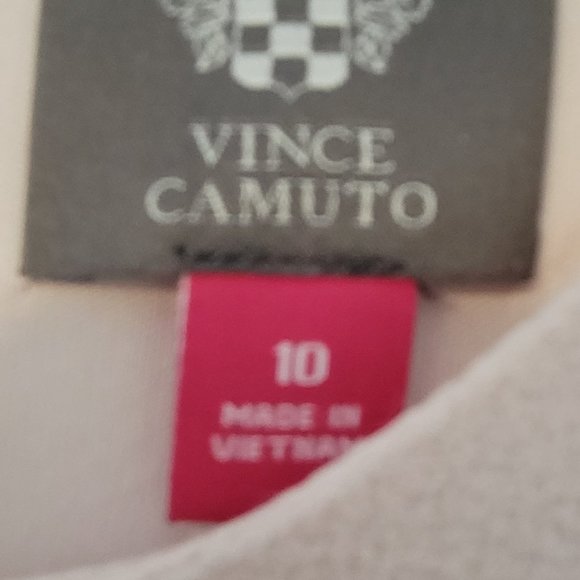 WOMENS VINCE CAMUTO LIGHT PINK BOW SHORT SLEEVE DRESS - Picture 6 of 7